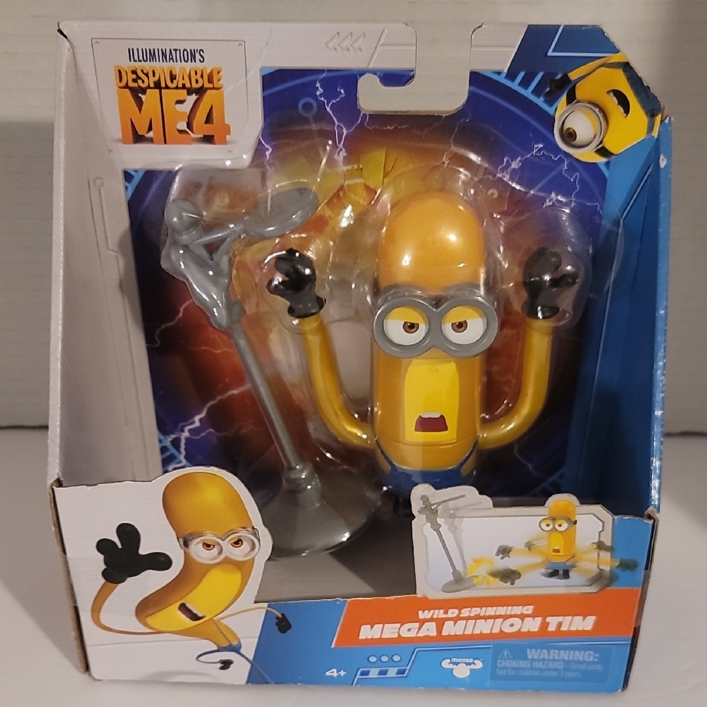 Universal Despicable Me 4 Mega Minion Tim - Yellow and Gray